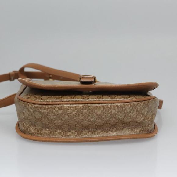 CELINE Macadam Canvas Shoulder Bag Beige - Picture 9 of 13